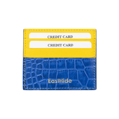 Unisex Luxe Blue/Yellow Cardholder