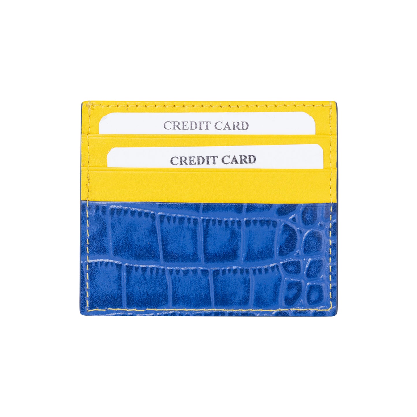 Unisex Luxe Blue/Yellow Cardholder