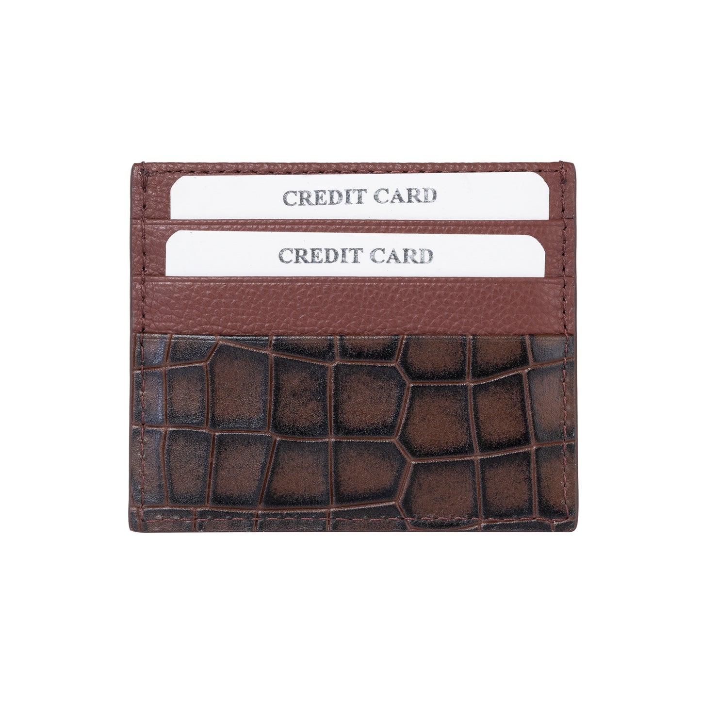 Unisex Luxe Brown Cardholder