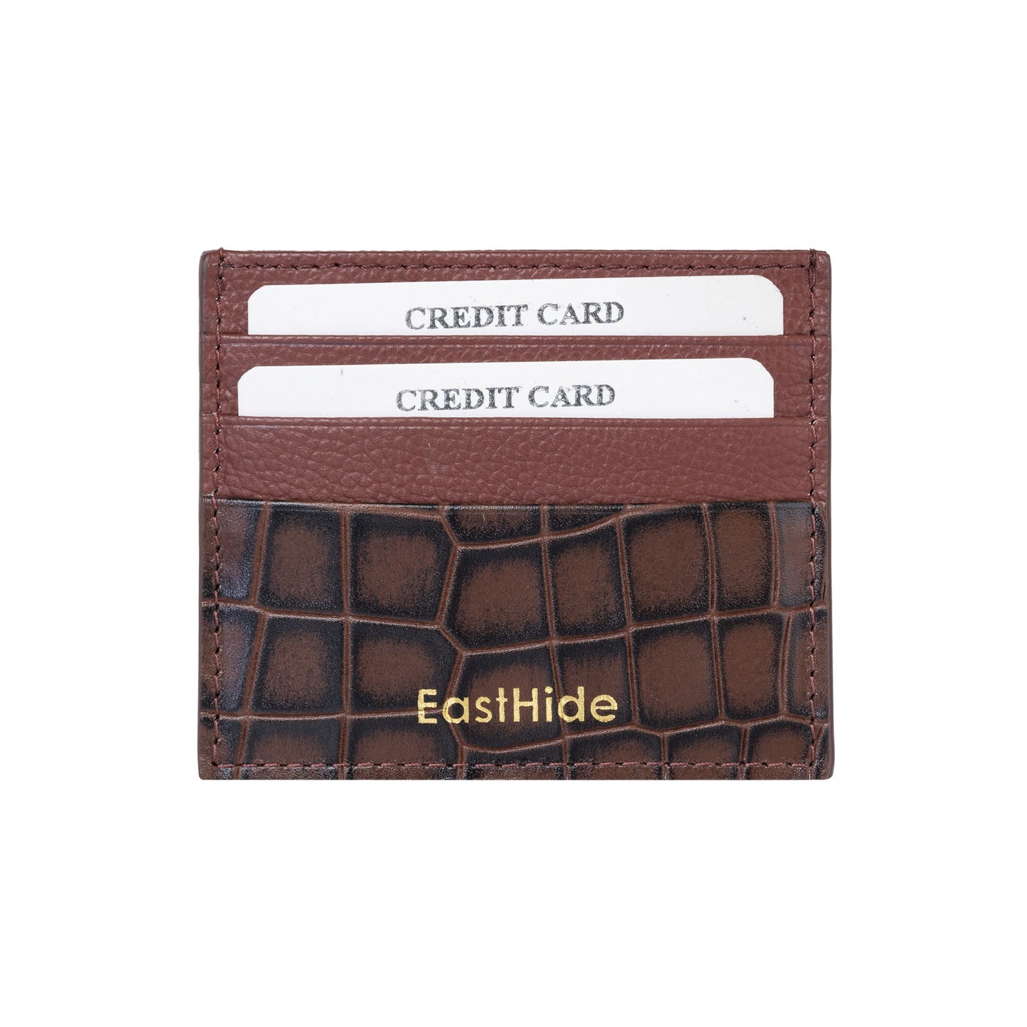 Unisex Luxe Brown Cardholder