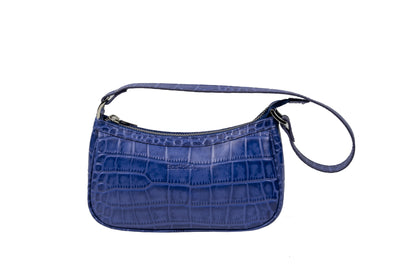 Ella Blue Baguette Handbag