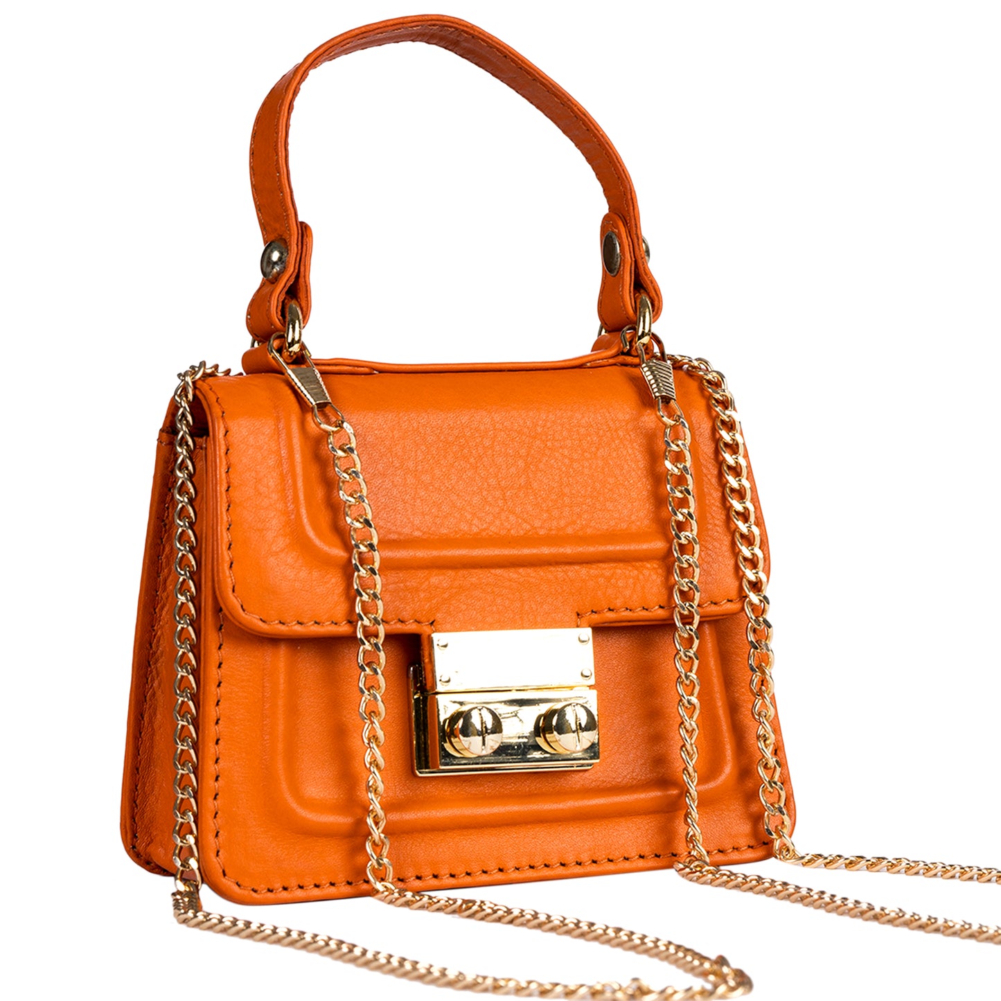 Gigi Mini Orange Sling & Cross Bag