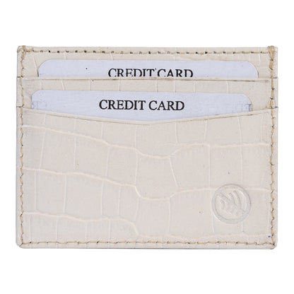 Classic 4 Slot White Wallet