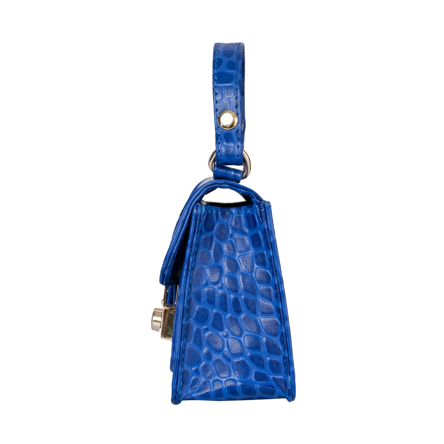 Gigi Mini Ink Blue Croco Sling & Cross Bag