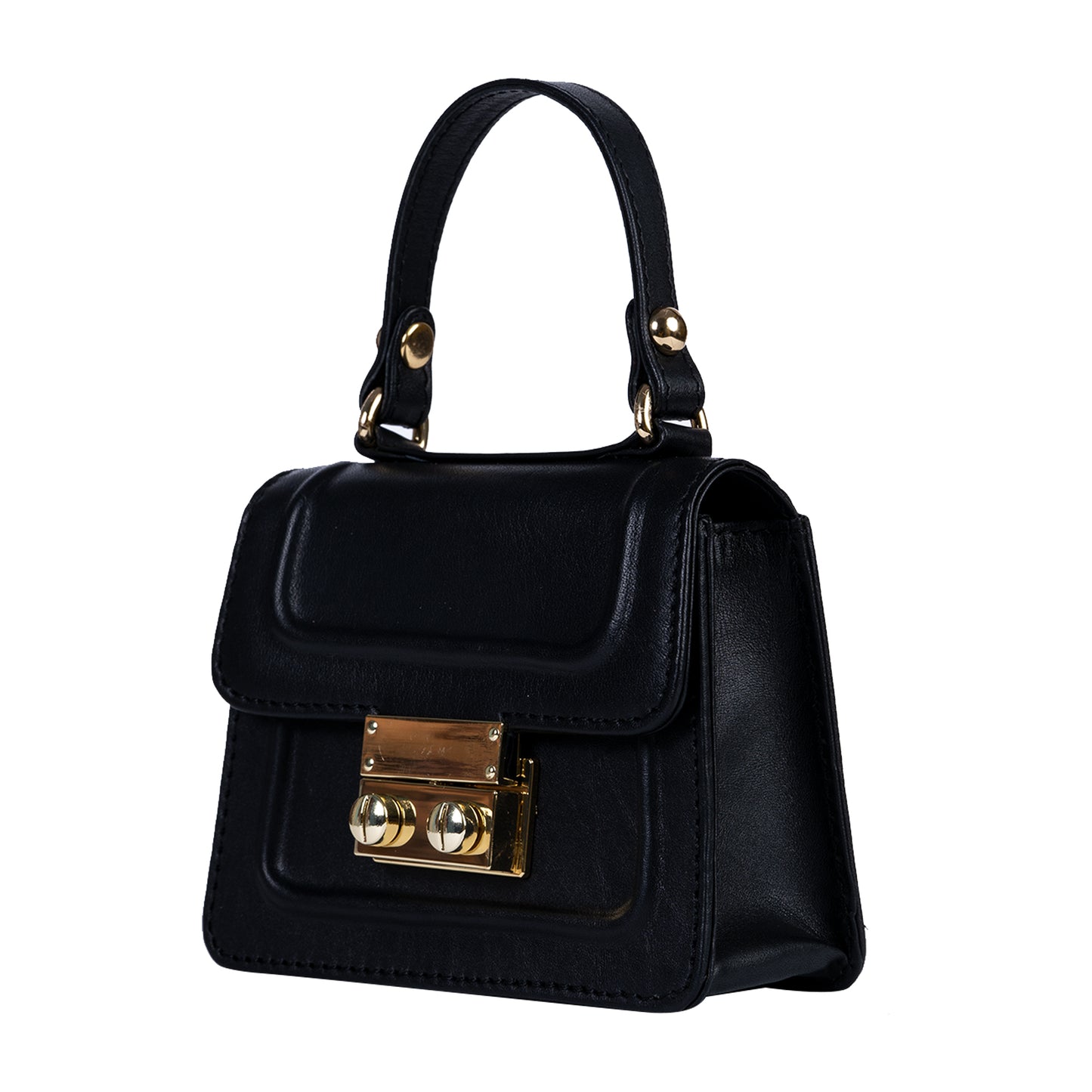 Gigi Mini Solid Black Sling & Cross Bag