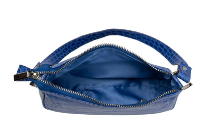 Ella Blue Baguette Handbag