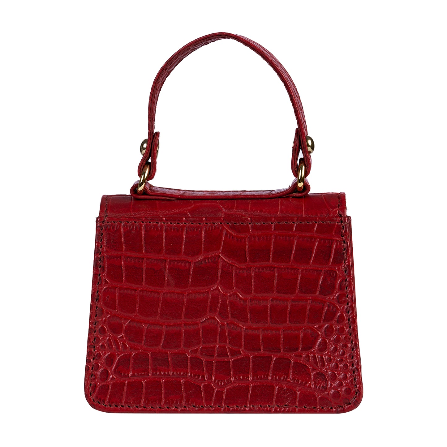 Gigi Mini Red Croco Sling & Cross Bag