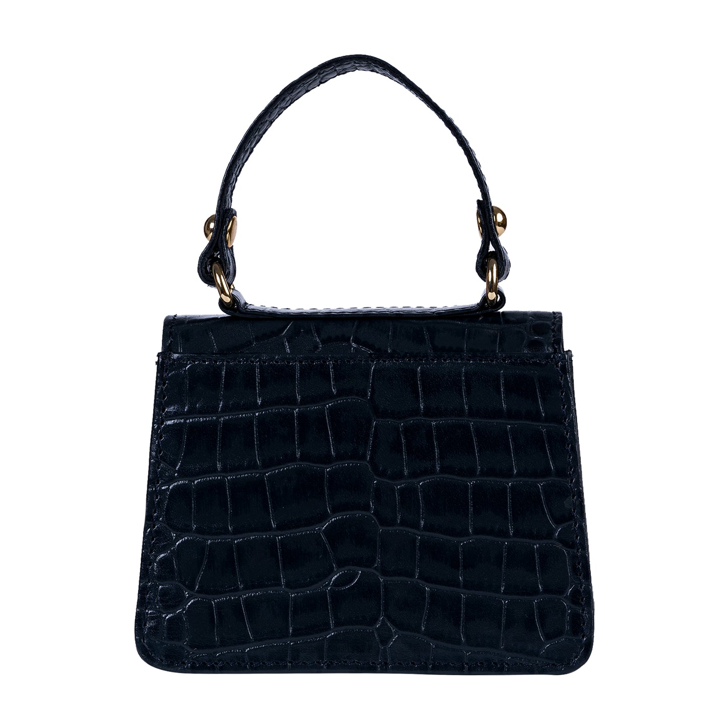 Gigi Mini Navy Blue Croco Sling & Cross Bag