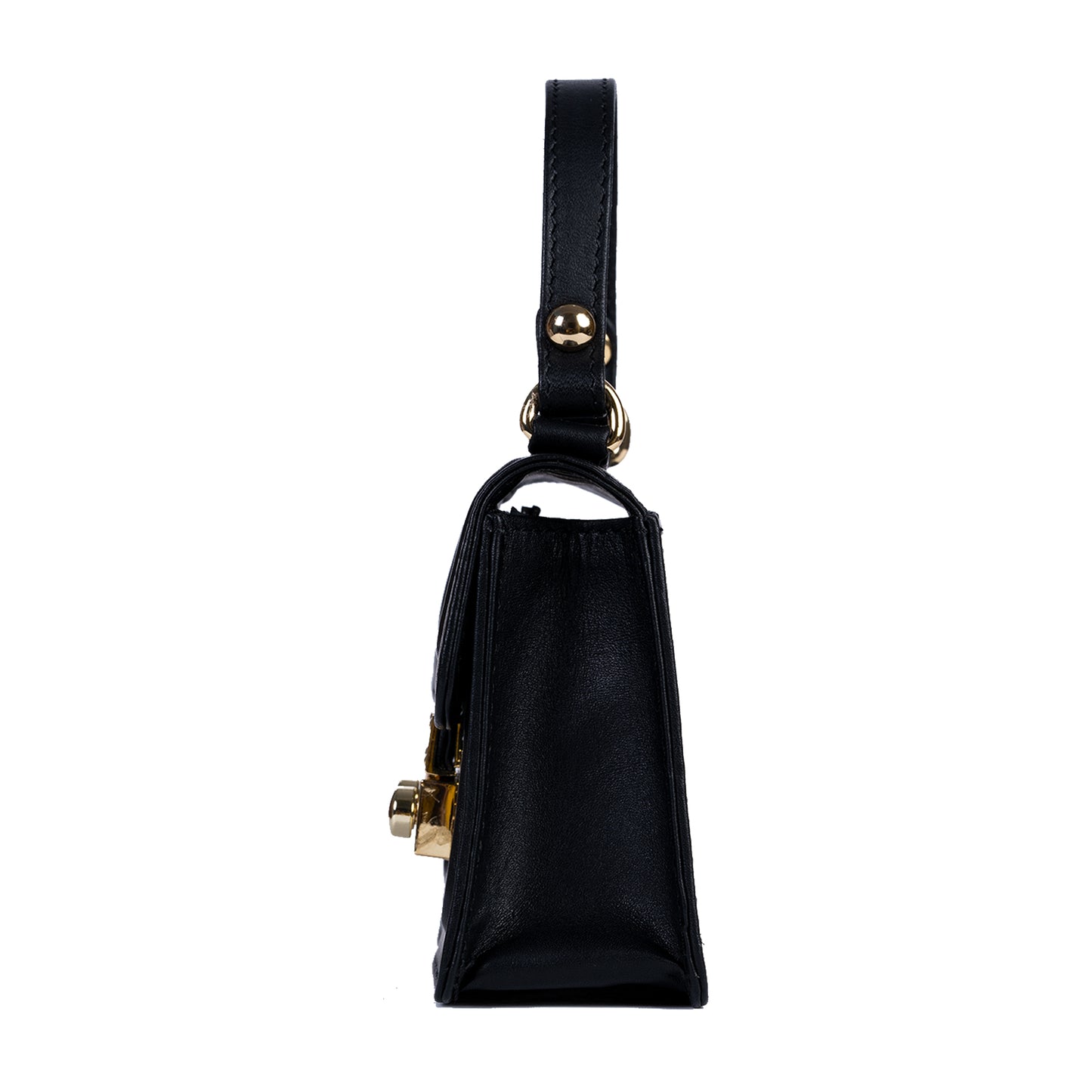 Gigi Mini Solid Black Sling & Cross Bag