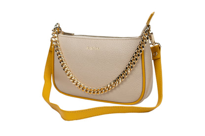 Bella Shoulder Bag Beige Yellow