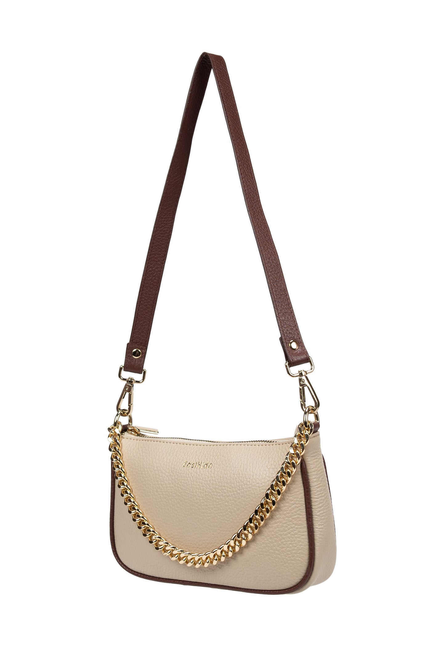 Bella Shoulder Bag Beige Brown