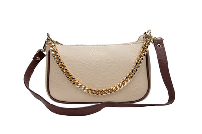 Bella Shoulder Bag Beige Brown