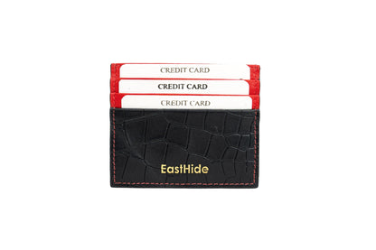 Credit Card Holder Black Red