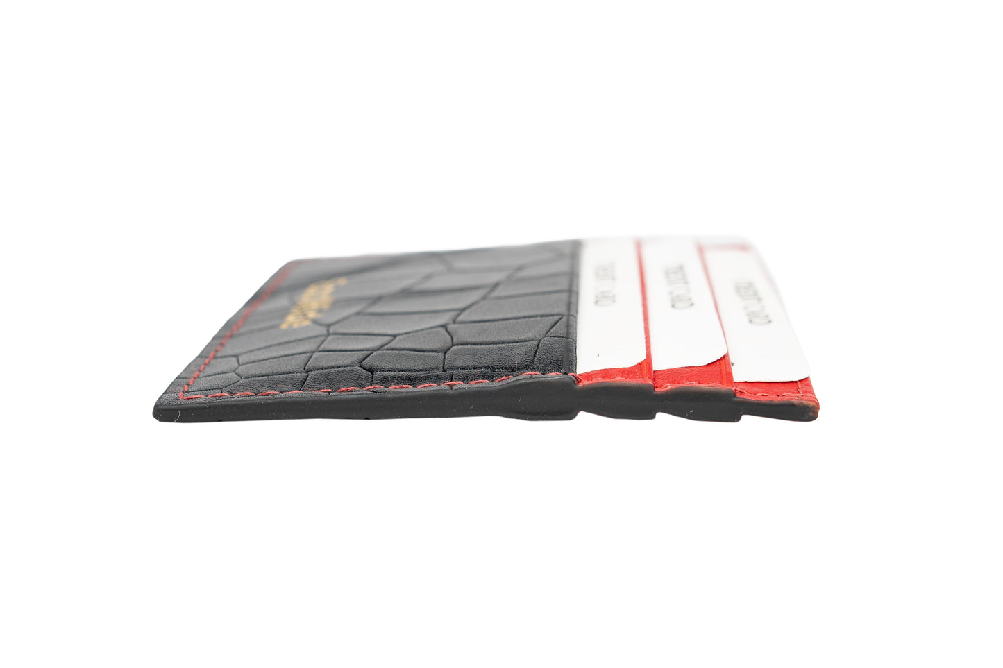 Credit Card Holder Black Red