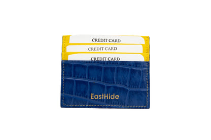 Credit Card Holder Yellow Blue