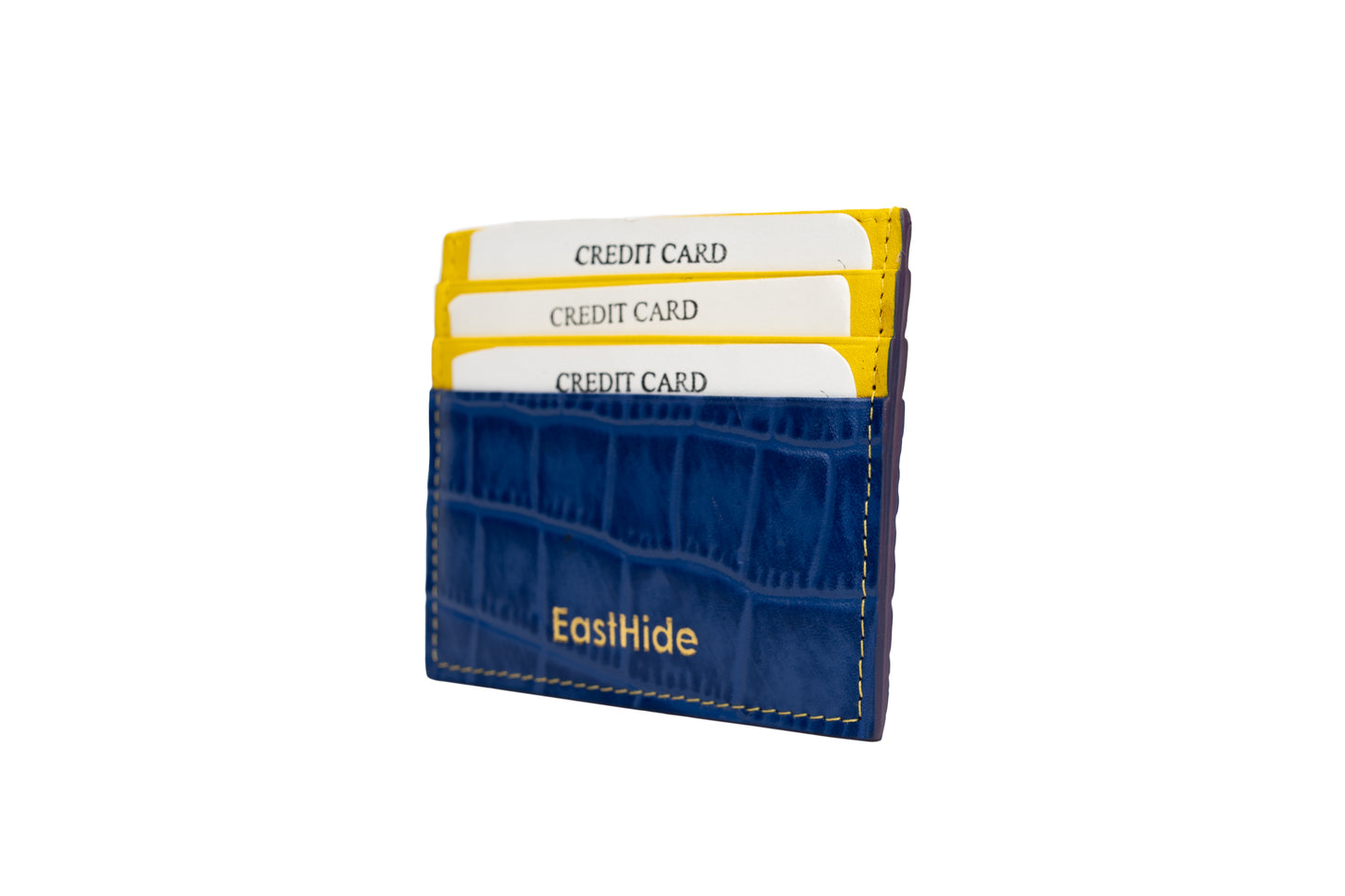 Credit Card Holder Yellow Blue