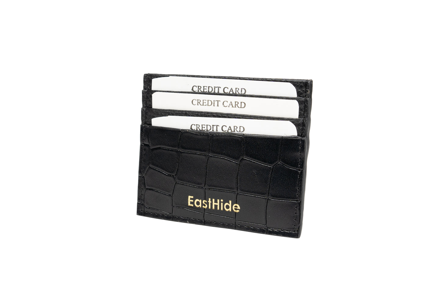 Credit Card Holder Black Croco