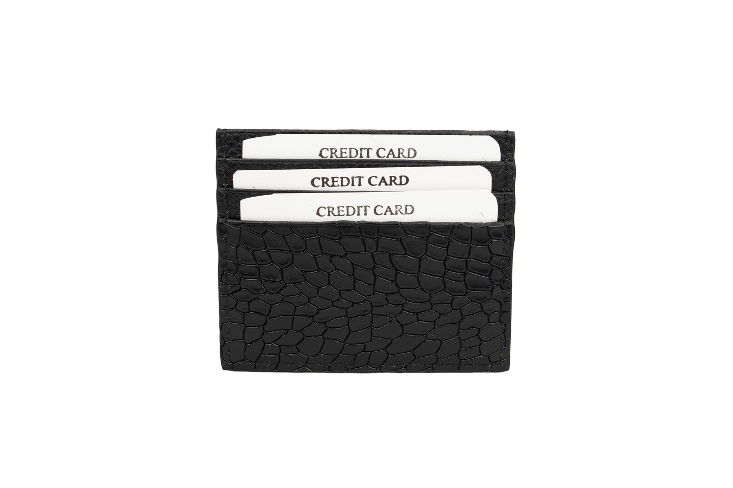 Credit Card Holder Black Croco