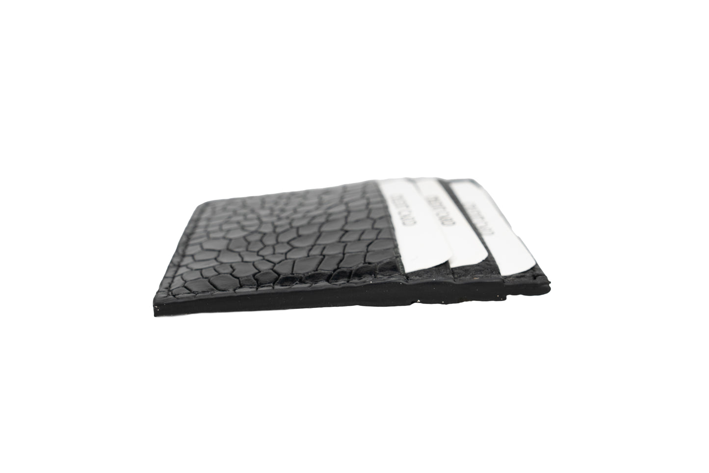 Credit Card Holder Black Croco