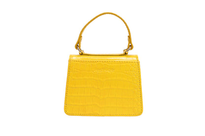 GIGI Mini Yellow Croco Bag